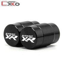 호환 BMW S1000XR XR/RR/R 휠 타이어 밸브 캡 용 1 쌍 오토바이 CNC 알루미늄 밀폐 커버, black S1000XR