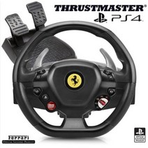 [중고]PS4 트러스트마스터 T80 페라리 488 GTE 레이싱휠 정식 수입 정품 소니 공식라이센스 제품, 100