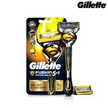 질레트 P&G 퓨전 프로쉴드 옐로우 매뉴얼 면도기