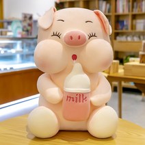 돼지 벨리 장난감 돼지 인형, 고기 분홍색눈, 키 75cm