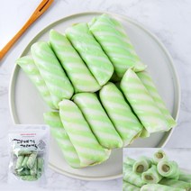 꽈배기 녹차 앙금 가래떡 500g 굳지않는 녹차 디저트떡