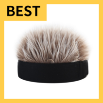 숏챙 모자 fake hair wig sun cap for men and women funny cool hip hop cap short melon cap ski