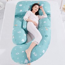 임산부 용 베개 허리 보호대 옆 수면 다기능 U 자형 배 리프트 임신 중 옆 누운 용품, 오즈의 마법사
