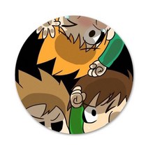 만화 Eddsworld 배지 브로치 핀 액세서리 의류 배낭 장식 선물, images 4