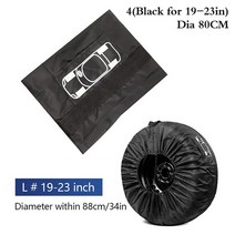타이어보관타이어 커버 케이스 자동차 스페어 스토리지 가방 휠 액세서리 휴대용, 04 4Black for 1923in