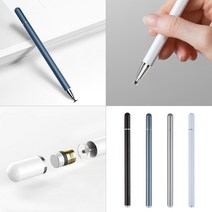 핸드폰 초미세 터치팬 태블릿 아이패드 노트 얇은 인식 터치펜, 블랙, 1개