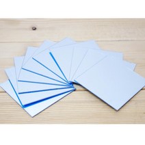 10P 64X64mm 사각 아크릴 거울 만들기 재료 부속 유아 놀이 안전거울 수업 아기거울 원리 커팅 돌봄