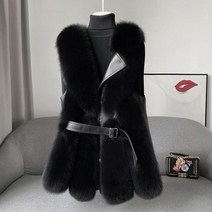 토끼털조끼 반팔패딩조끼 터틀넥 후드 밍크 가을 겨울 새로운 모피 잔디 조끼 여성 중형 및 긴 어깨 조끼 세련된 젊은 코트