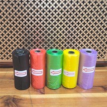 차량 내부 임시 쓰레기통 비닐봉투 디스펜서 5롤