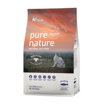 퓨어네이쳐 캣 연어-2kg 그레인프리 가수분해 고양이사료 헤어볼 요로계 치아건강+덴탈스낵2개 증, 2kg, 1개, 연어