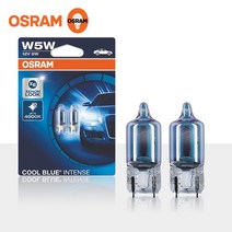 OSRAM 오스람 쿨블루 인텐스 T10 W5W 4000K 번호판 미등 트렁크 인테리어등, 쿨블루인텐스 W5W