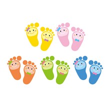 질서안전지킴이 5색 발바닥스티커 야광 발자국 미끄럼방지, 연두