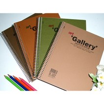 아트앤디자인 130g 아트갤러리 스케치북 B4 / 내지 흰색 (40매) / 표지 랜덤발송 / 단품 묶음할인, 10권 (10%할인)