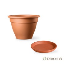 데팡스 데로마 이태리토분 캄파나 화분+받침세트 인테리어화분 대형화분 거실화분, 화분27cm(꼬또)+깔망