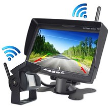 7인치 무선 카메라 블랙박스 트럭 중장비 크레인 CCTV, 01. 무선 디스플레이 + 카메라