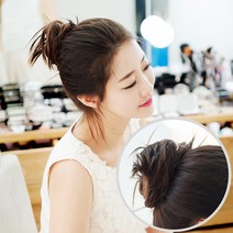 빨간머리 곱창 여우별 여성 부분가발 똥머리 붙임가발, 1개, 곱창가발_여우별_레드브라운_11cm(소)