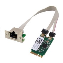 M.2 A Key and E Key to 100M/1000M/2.5G Gigabit Ethernet Network Adapter LAN Card RTL8125B NIC for Ne, 한개옵션0
