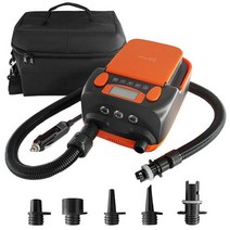 패들보드 서핑장비 서핑보드 16/20 PSI 12V SUP 최대 듀얼 스테이지 전기 에어 펌프 지능형 팽창식 풍선 스탠드 업 패들 서핑 보드 전동 공기, 16PSI 2