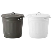 이케아 크노드 철제 휴지통 16L, 크노드 ﻿그레이 (203.122.51)