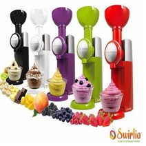 소프트 아이스크림 젤라또 기계 큰 보스 Swirlio 냉동 과일 홈 전체 자동 미니 크림 가정용 메이커, 라이트 그린+110V+미국