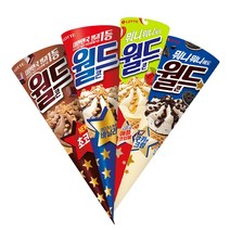 월드콘 바닐라/초코/쿠키앤크림/애플크럼블160ml, 월드콘 초코*12개+쿠키앤크림*12개(총24개)