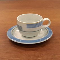 [빈티지] 아라비아핀란드 KOMBI 콤비 블루 커피잔 세트 150ml