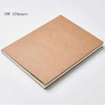 메모패드 빈티지 흰색 크라프트 종이 32K/16K 시트 글씨 그림 그래피티 벤 스케치북 문구 용품, 06 6