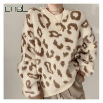 드넬 드넬 컬러레오파드니트DWK23405A