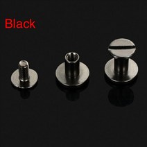 가죽공예도구 본드지우개 왁스 실 칼 키트 diy솔리드 스크류 네일 리벳 더블 플랫 헤드 벨트/스트랩 수하물, 04 Black_03 8mm