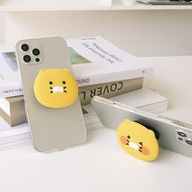 카카오프렌즈 춘식이 그립톡 스탠드톡 귀여운 캐릭터 고양이 얼굴 스마트폰톡 핸드폰 거치대, 춘식이 기본