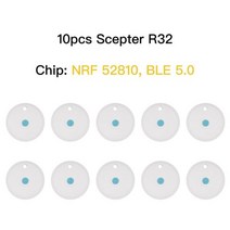 비콘 태그 동글 블루투스 NRF51822/52810/52832 배터리 교체용 블루투스 비콘/Ibeacon/BLE 포지셔닝/센서, 06 10pcs NRF 52810