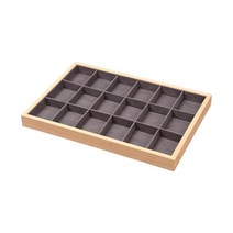WENYAN 쥬얼리 디스플레이 케이스 트레이 나무 튼튼한 쇼케이스 쥬얼리 홀더 실용적인 치수 35cm x 24cm x 3cm, 35cmx24cmx3cm, 목재, 스타일 B