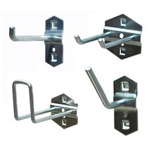 라인테크 공구걸이대 후크 타공판 후크, 더블 후크 100mm