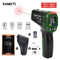 온도습도계 디지털 온도계 적외선 레이저 온도 측정기 비접촉 고온계 이미저 습도계 ir, 아폴로 7 그린, 아폴로 7 그린