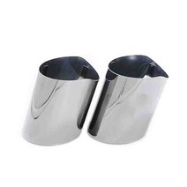 bmw 호환 부품 bmw 튜낭머플러 머플러팁 머플러탑2pcs 자동차 배기 머플러 팁 스테인레스 머플러튜닝, F11 실버용