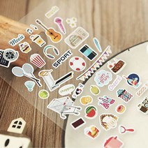 다이어리레시피 마이 라이프 인쇄소 빈티지 스티커 다꾸 인스 데코, S117 : 마이라이프