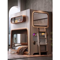 성인벙커침대 우주 캡슐형 학생 형제자매 이층침대, 1500mmx2000mm 3