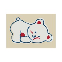 안마의자매트 비정형러그 식탁밑러그 코스트코카페트 방바닥매트 해야 카펫귀여운 만화 일본과 한국 곰 패턴 침실 거실 침대 옆 거실 커피 테이블 홈스테이 카펫