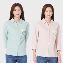 여성 베이직 프린팅 셔츠 LCWSM222_[2컬러]