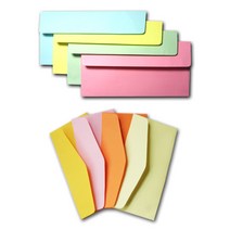 칼라봉투 편지봉투, D형 연한카키브라운색(20장)