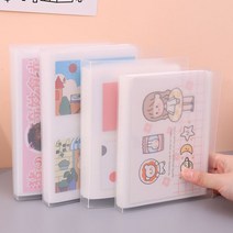 투명 스티커 보관파일 사진파일 엽서 카드 홀더, 2포켓(4인치용)