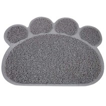 고양이모래 두부모래 먼지없는 벤토나이트모래 방수 애완 동물 배변 매트 고탄력 섬유 고양이 레이어 작은, 04 PawGray_01 30x40