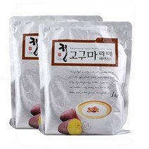 [천삼백케이] [메가커피] 나눔정 영주 고구마라떼 페이스트 1kg 2개세트, 단품