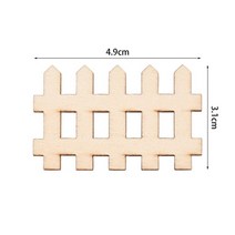 메쉬 휀스 펜스 철망 울타리 2040pcs 미완성 나무 정원 공예 diy 미니어처 요정 정원 나무 장벽 인형 집 액세서리 나무, 40개