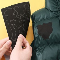 의류 겨울 패딩 수선 패치 의류수선 패치 [디자인+무지 무료 배송], 레드(디자인+무지)