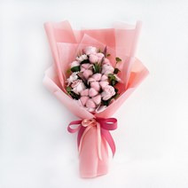 졸업식 목화비누꽃다발, 목화비누꽃다발(대)_핑크