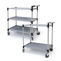 고급형 주방카트 서빙카트 그레이2단 그레이3단 식당용카트 운반카트 국산, 2단