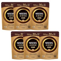 네스카페 수프리모 아메리카노 원두커피믹스 150g, 180g, 1개입, 6개