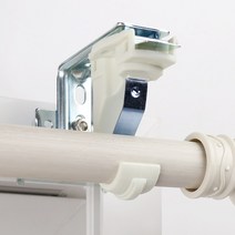 해비체 못없이 설치 25mm 커튼봉 브라켓 이지홀더 메탈 3개, 이지홀더 화이트+25mm브라켓 실버 3개