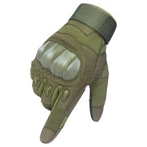 남녀공용 터치스크린 오토바이 라이딩 장갑 너클 보호 전체 손가락 장갑 여름, Green+L